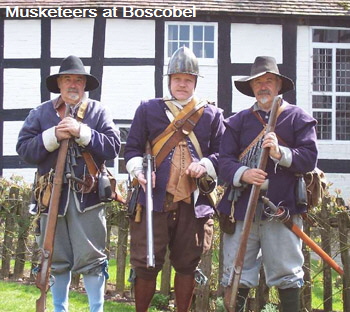 Three musketeers at Boscobel